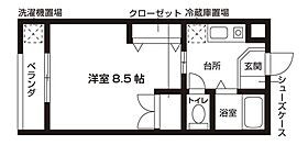 アーク習志野台 205 ｜ 千葉県船橋市習志野台６丁目19-10（賃貸アパート1K・2階・26.07㎡） その2