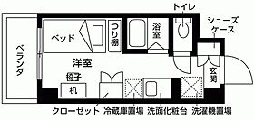 プライマルD三鷹 404 ｜ 東京都武蔵野市西久保２丁目16-18（賃貸マンション1R・4階・17.08㎡） その2