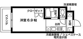 清瀬松山学生マンションアトムス 102 ｜ 東京都清瀬市松山３丁目1-10（賃貸マンション1R・1階・20.62㎡） その2