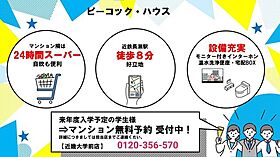 ピーコック・ハウス 302 ｜ 大阪府東大阪市小若江２丁目9-29（賃貸マンション1R・3階・20.07㎡） その3