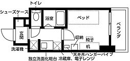 キャンパスヴィレッジ大阪近大前 7階1Kの間取り