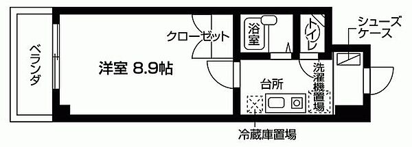 エル・クレセール大石 412｜兵庫県神戸市灘区大石北町(賃貸マンション1K・4階・24.10㎡)の写真 その2