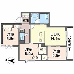 モンジュ広沢 2階