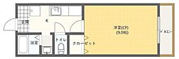 CheerUp 1Kの間取図画像
