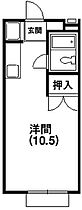 サンアベニュー富塚I 208 ｜ 静岡県浜松市中央区富塚町（賃貸アパート1R・2階・23.18㎡） その2