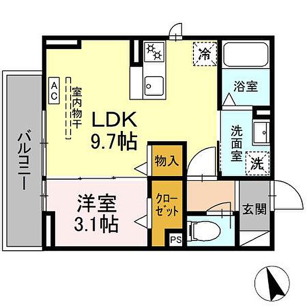 仮）D-room元目町 201｜静岡県浜松市中央区元目町(賃貸アパート1LDK・2階・32.80㎡)の写真 その1