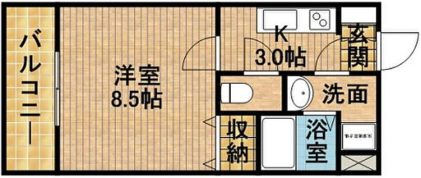 Bell-Ku 502｜静岡県浜松市中央区中央３丁目(賃貸マンション1K・5階・26.64㎡)の写真 その2