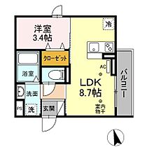 Ｒａｄｉｕｓ Ｖ 303 ｜ 静岡県浜松市中央区神田町（賃貸アパート1LDK・3階・30.28㎡） その2