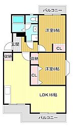間取図画像 2LDK