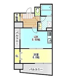 間取図画像 1LDK