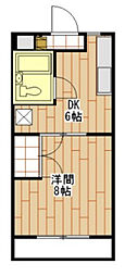 サン・テラス南浅田 1DKの間取図画像