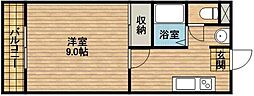 POTETO2 1Kの間取図画像