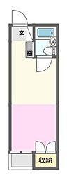 パークハイツ 1Kの間取図画像