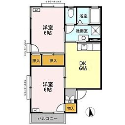 セジュール エム B 2階/202