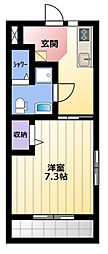 ネクステージ新橋 1Kの間取図画像