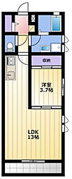 J・ROAD 1LDKの間取図画像