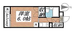 メゾン・ド・サンディーク ワンルームの間取図画像