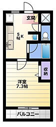 ネクステージ新橋 1Kの間取図画像