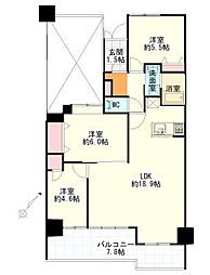ナイスパークステージ泉中央 3LDKの間取図画像