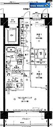 ウィザースレジデンス仙台卸町駅前 2LDKの間取図画像