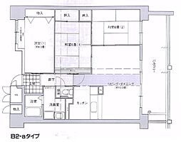 コーシャハイツ酉島 3LDKの間取図画像