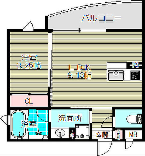 ヴィラ豊郷 ｜大阪府泉佐野市上町２丁目(賃貸マンション1LDK・3階・30.01㎡)の写真 その2