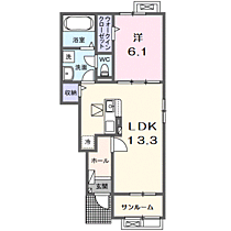 ボニート　ブローテ 103 ｜ 滋賀県長浜市八幡東町119番地3（賃貸アパート1LDK・1階・50.01㎡） その2