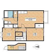 滋賀県長浜市南高田町（賃貸アパート2LDK・2階・58.53㎡） その2