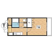 アビエスIII 106 ｜ 滋賀県長浜市西上坂町（賃貸マンション1K・1階・24.75㎡） その2