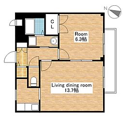 間取図画像 1LDK