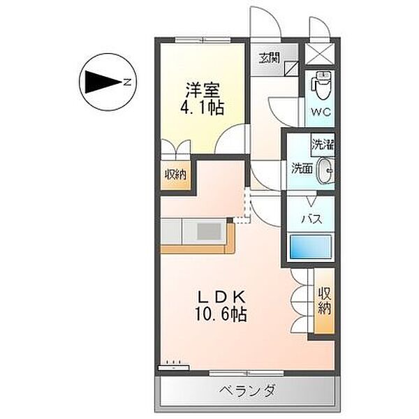 スターライズ 207｜茨城県日立市川尻町５丁目(賃貸アパート1LDK・2階・36.00㎡)の写真 その2