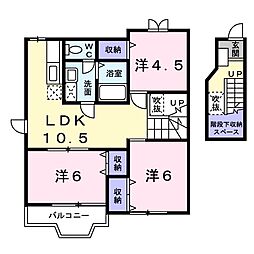 ブレッザC 3LDKの間取図画像