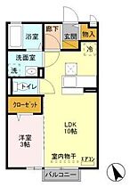 ヴェル・ミーティア 101 ｜ 茨城県日立市東成沢町３丁目（賃貸アパート1LDK・1階・33.61㎡） その2