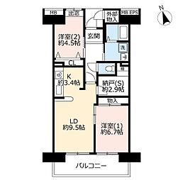 間取図画像 2LDK