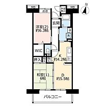 URコンフォール上野台 0008-0802 ｜ 埼玉県ふじみ野市上野台1丁目（賃貸マンション2DK・8階・55.88㎡） その2