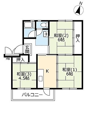 ＵＲ都市機構こま川団地２—９_間取り_0