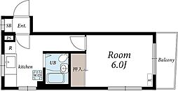 メゾン・ド・フロール 305 3階1Kの間取り