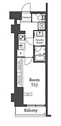 BelleviageAkebonobashi 1Kの間取図画像
