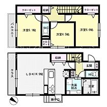 preciosa  ｜ 福岡県福岡市南区曰佐４丁目35-16（賃貸テラスハウス3LDK・--・82.27㎡） その2