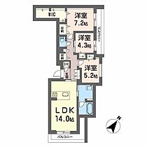 イルマーレ大野城  ｜ 福岡県大野城市中央２丁目3-18（賃貸マンション3LDK・2階・79.88㎡） その2