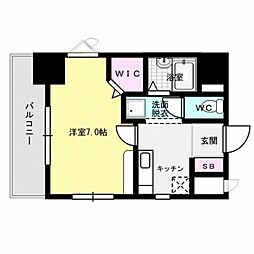 楠原ビル 1Kの間取図画像