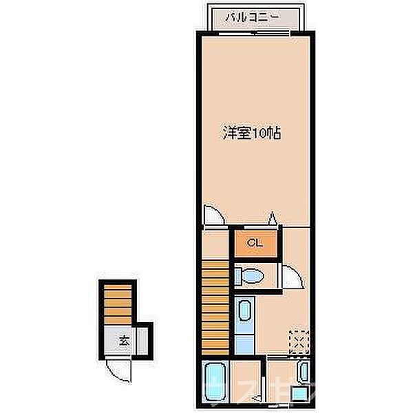 ルミエール朝倉 205｜福岡県朝倉市牛木(賃貸アパート1K・2階・33.12㎡)の写真 その2