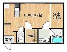 KALOT LEAF A207 ｜ 福岡県朝倉市甘木1990-1（賃貸アパート1LDK・2階・35.00㎡） その2