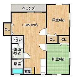 間取図画像 2LDK