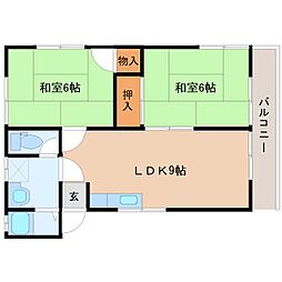 間取図画像 2LDK