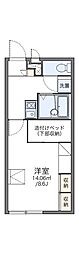 レオパレスNKヴィクトワール 1Kの間取図画像