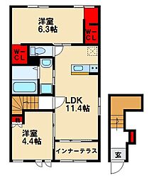 間取図画像 2LDK