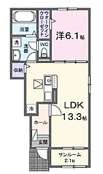 ウィステリア ソラーナ 1階/105