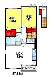 ハッピーシティ基里I 2階