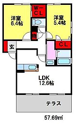 コートビレッジ本鳥栖 1階/A102